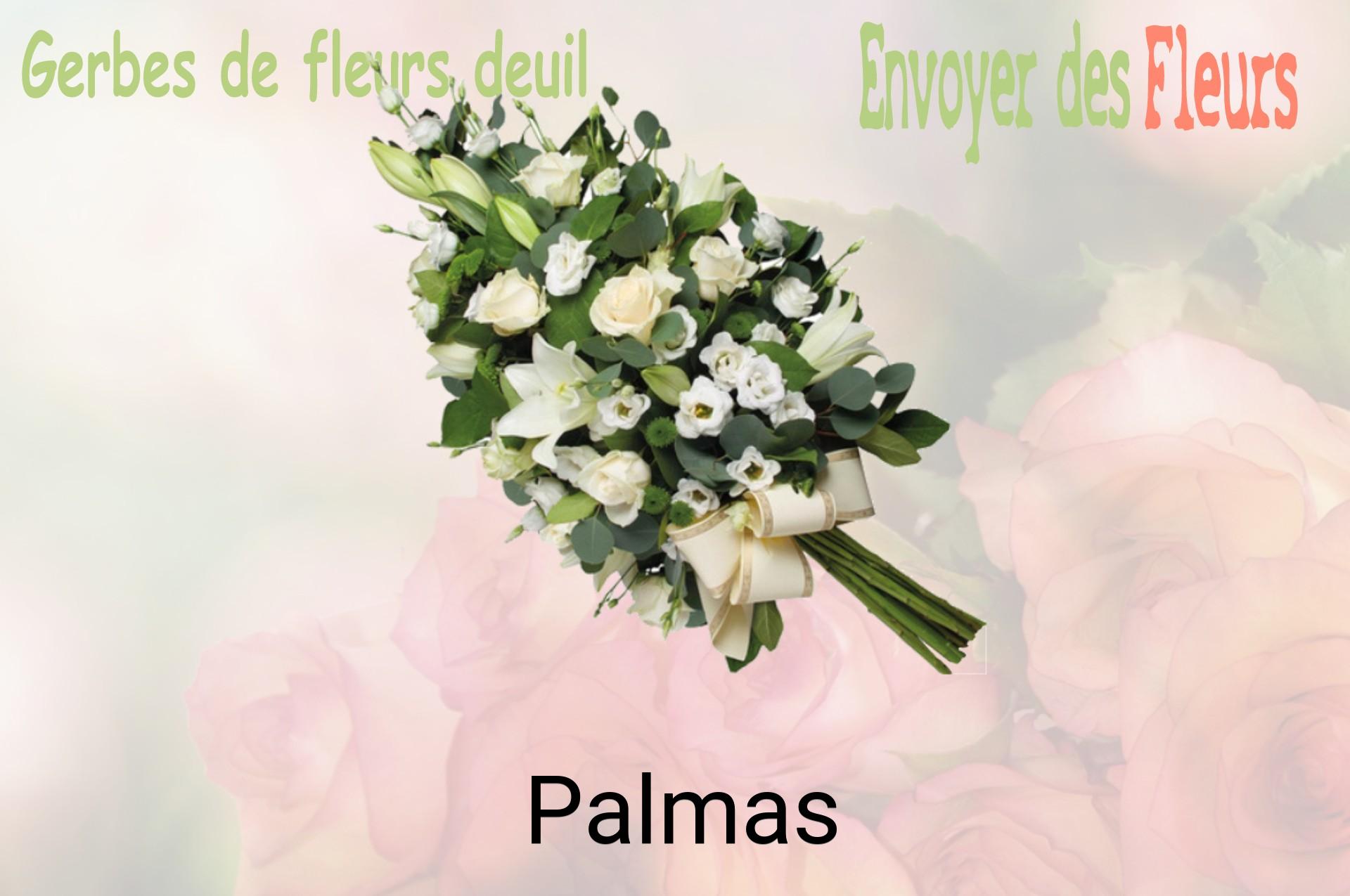 Gerbe de fleurs de deuil livrée à Palmas